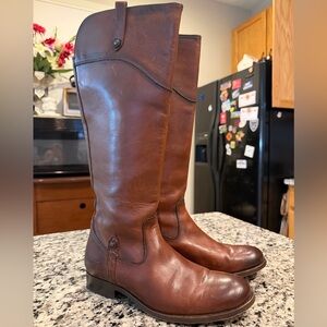 Frye Women's Boots, Brown Leather, Size 8.5B